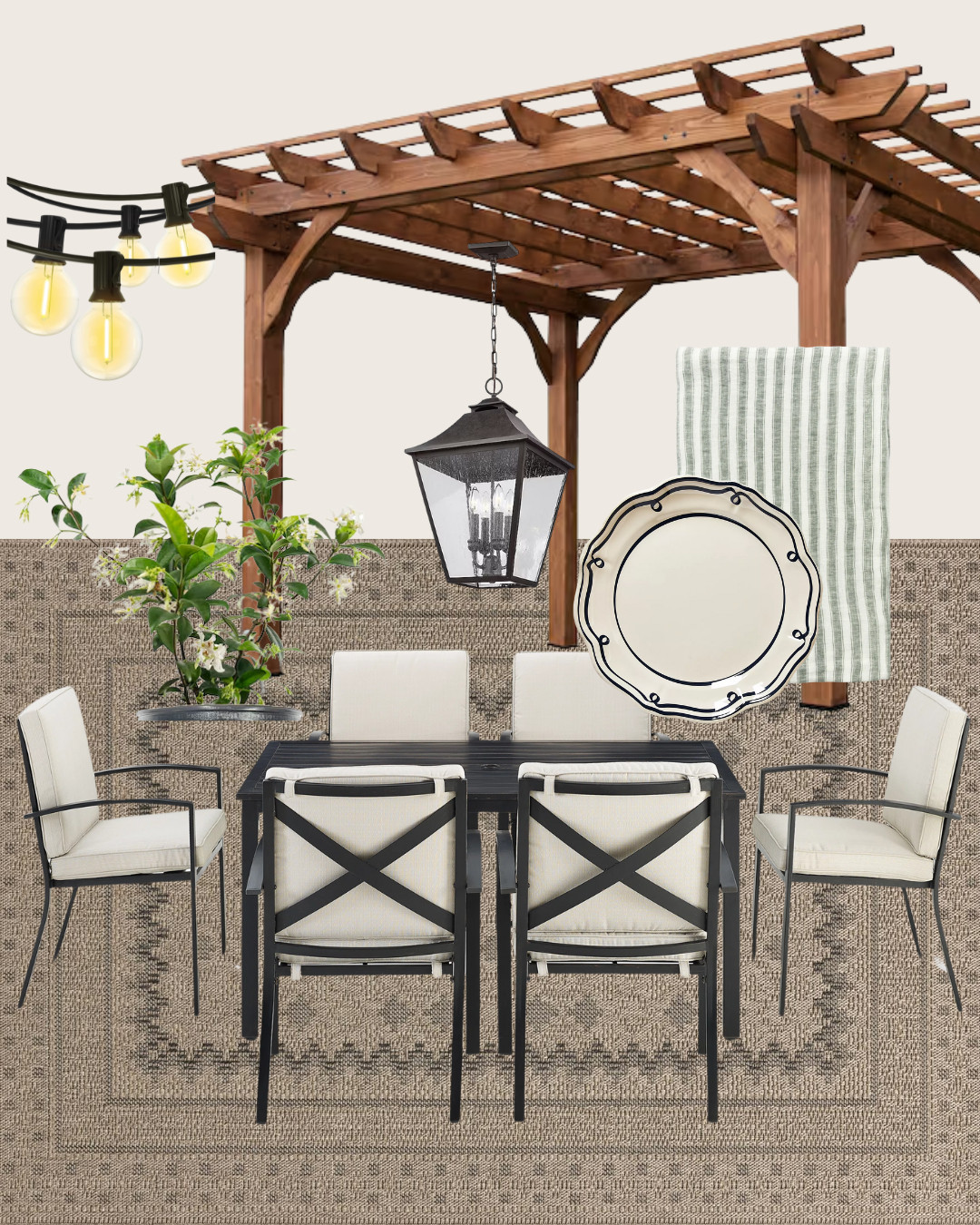 How dreamy is this outdoor dining situation? Sharing a few different ways I'd use our outdoor rugs today on ChrisLovesJulia.com 

 #LTKSeasonal #LTKHome #LTKStyleTip
