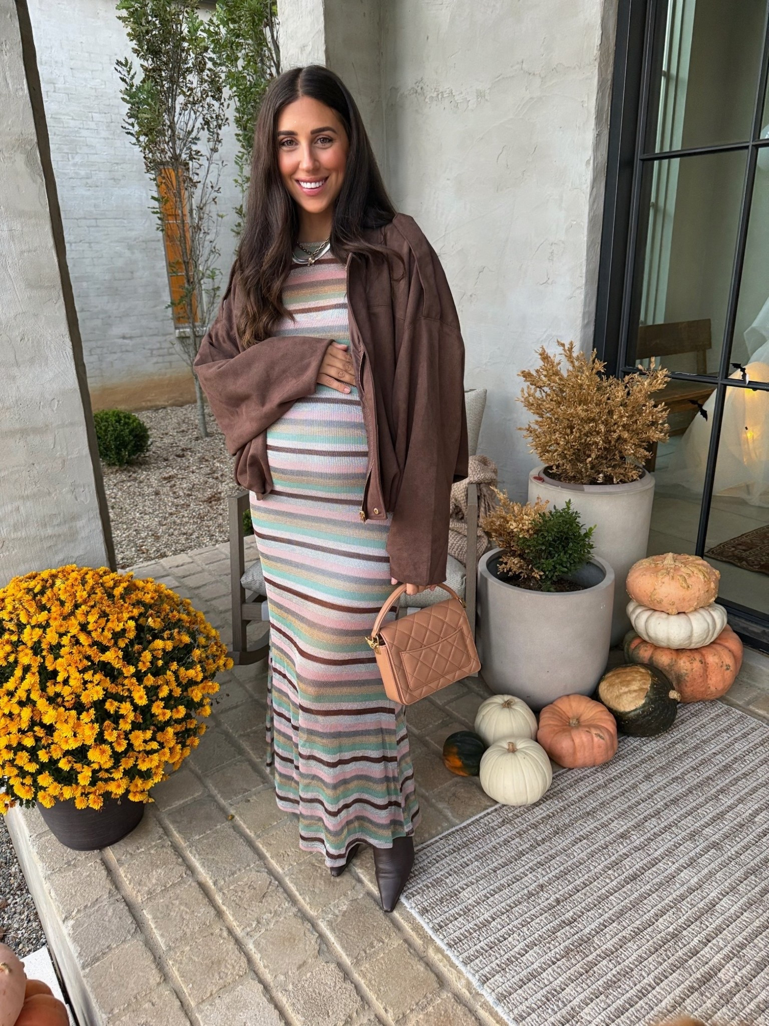 Colorful fall outfit! Wore this to a birthday dinner✨
Jacket: medium 
Dress: medium 

Dressupbuttercup.com #dressupbuttercup #dederaad


#LTKStyleTip #LTKSeasonal