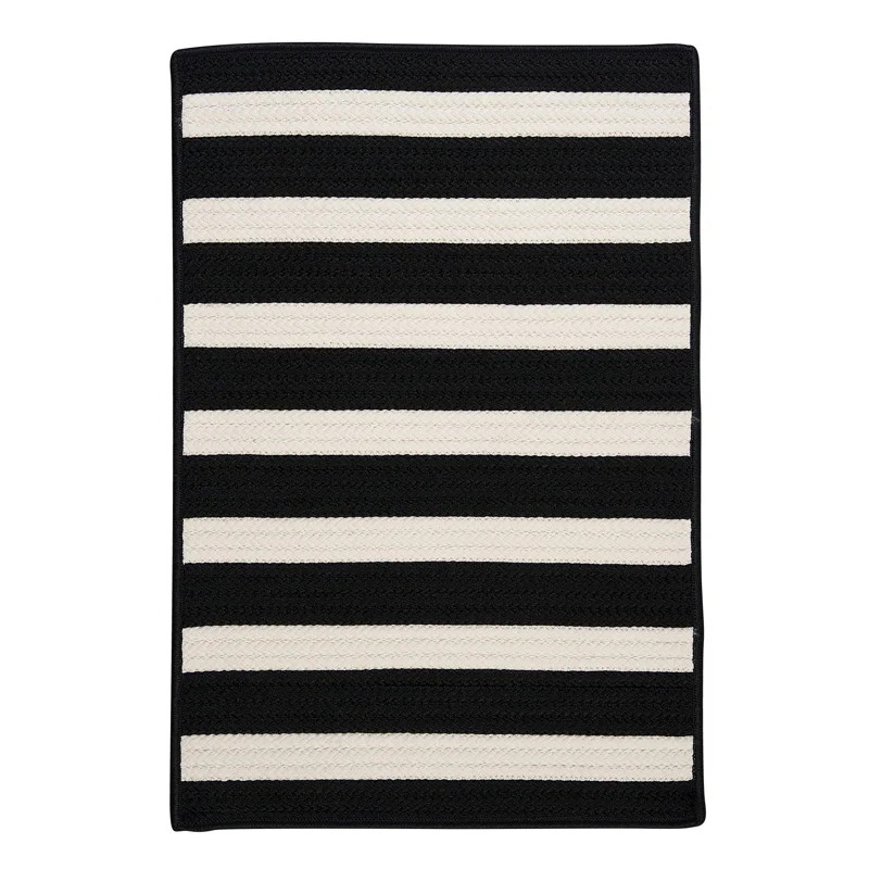 Georg Black Indoor/Outdoor Area Rug | Wayfair North America