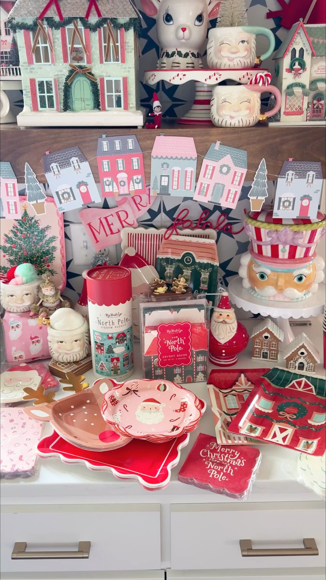 My minds eye Christmas village houses, Christmas decor, whimsical Christmas decor, Christmas paper goods, Christmas party goods, gingerbread, North Pole, polar express 

My Mind’s Eye always has the CUTEST seasonal decor, paper and party goods!😍 I love their glitter Christmas village houses!🎀🎄❄️🎅🏼 
And I love keeping a bunch of their cute paper goods on hand for pizza night, holiday get togethers, and just everyday use!🩷 

#LTKHome #LTKHoliday #LTKFindsUnder50