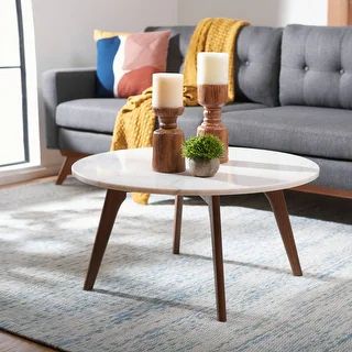 SAFAVIEH Syrio Round Marble Coffee Table - 31.5" W x 31.5" L x 15.5" H | Bed Bath & Beyond