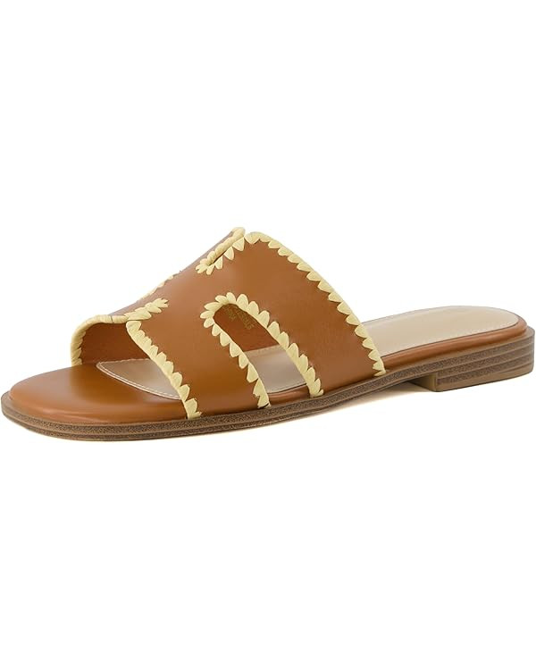 CUSHIONAIRE Women's Voyage slide sandal +Memory Foam, Wide Widths Available | Amazon (US)