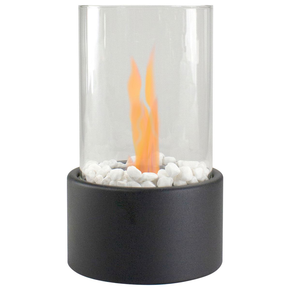 Northlight 10.5" Bio Ethanol Round Portable Tabletop Fireplace with Black Base | Target