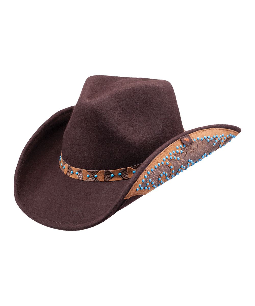 Peter Grimm Hats Women's Cowboy Hats Brown - Brown Wool Amrit Cowboy Hat | Zulily
