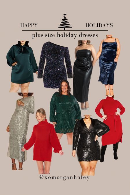 Plus size holiday dresses for your holiday parties this season! 

#LTKplussize #LTKHoliday