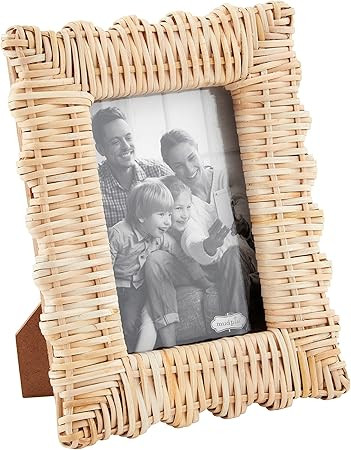 Mud Pie Woven Frame, Large, 5x7 | Amazon (US)