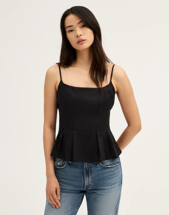 Darted Peplum Cami Top | Madewell