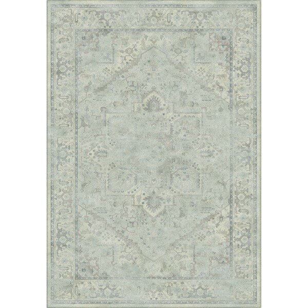 Safavieh Vintage Oriental Light Blue Distressed Silky Viscose Rug - 5'3" x 7'6" | Bed Bath & Beyond