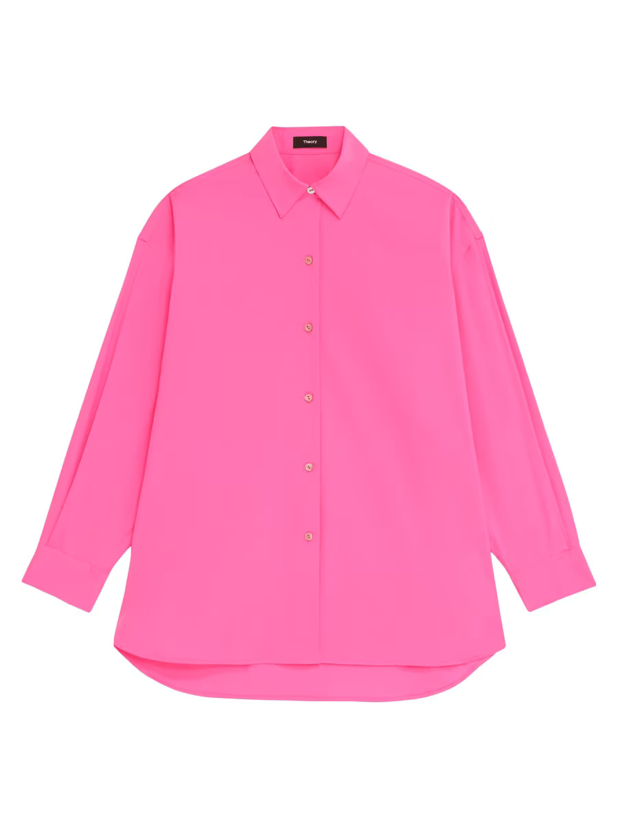 Oversized Button-Front Shirt | Saks Fifth Avenue