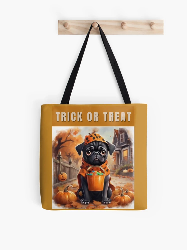 Halloween Pug - Trick or Treat Tote Bag | Redbubble (US)