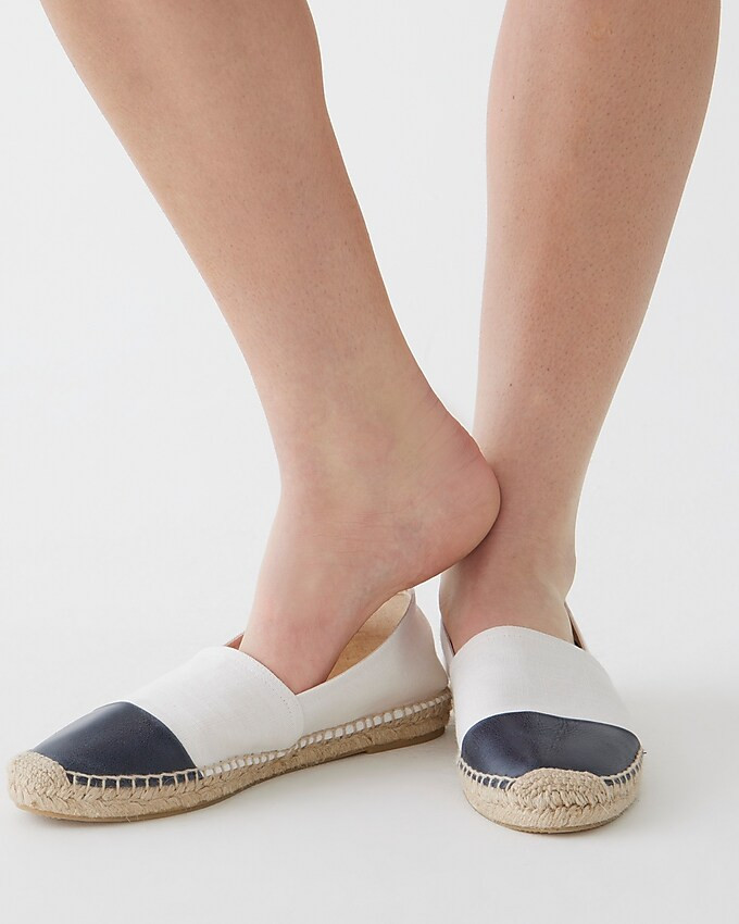 Limited-edition Marie Marot X J.Crew espadrilles in cotton and leather | J. Crew US