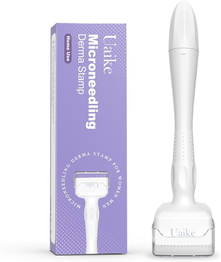 Derma Stamp - Uaike Microneedling Derma Stamp for Hair, Beard, Scalp & Face, Home Use Microneedle... | Amazon (US)