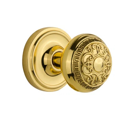 Classic Rosette with Egg & Dart Door Knob | Wayfair North America