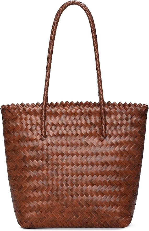 Tavaleu Straw Beach Bags for Women, Tote Handbag Shoulder Bag for Women, Beach Straw Purse Bucket... | Amazon (US)