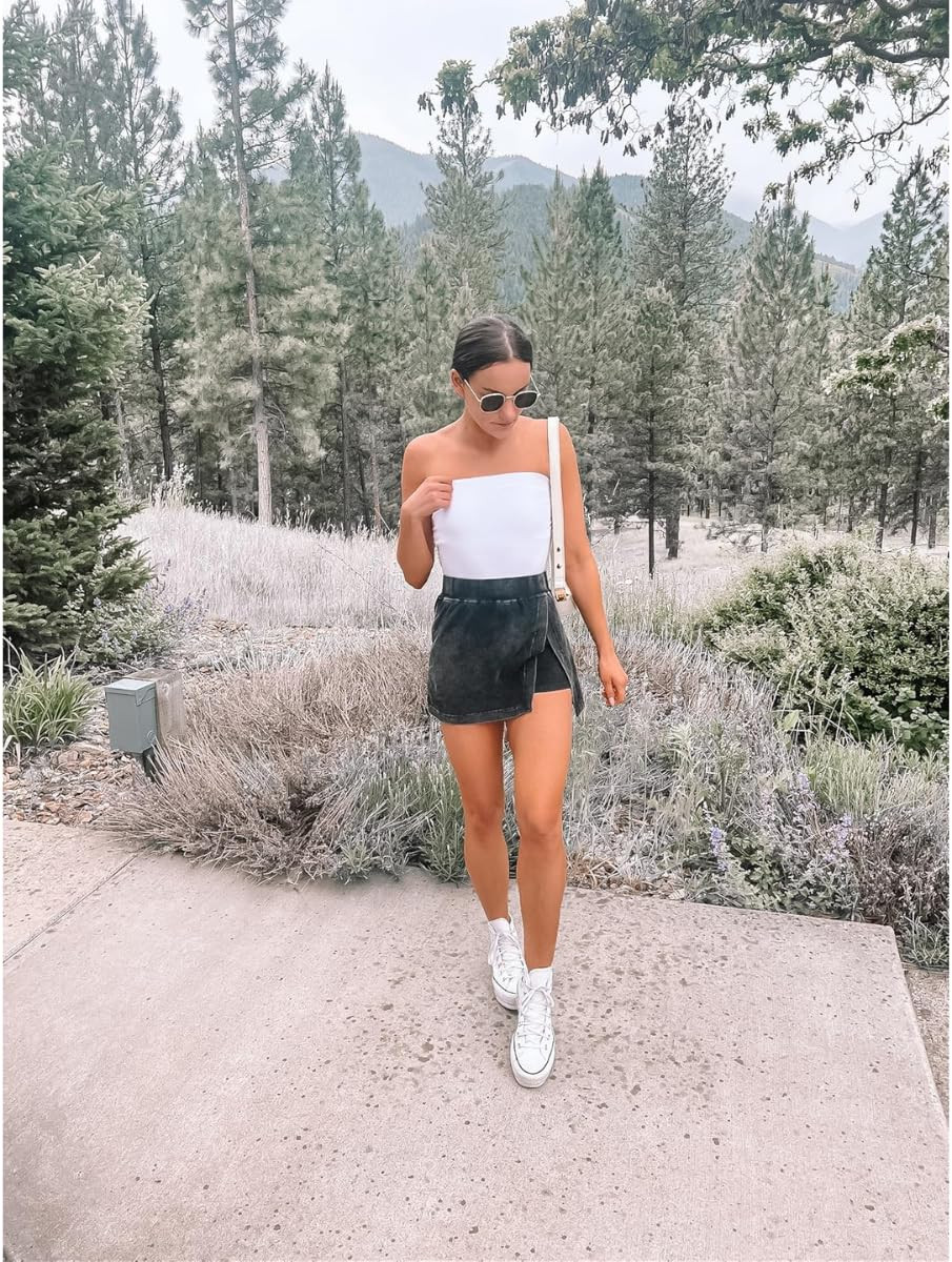 Summer outfit- skirt wearing S (runs small size up), tube tops wearing a S, sneakers sized down a full size, linked my bag and sunglasses too/casual summer outfit 

 

#LTKSeasonal #LTKPetite #LTKFindsUnder50