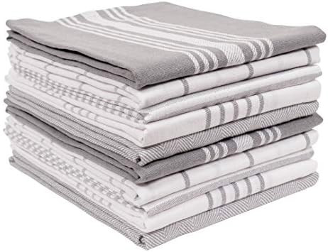 KAF Home Soho Kitchen Dish Towel Set of 10 | 18 x 28 Inch Tea Towels | Soft and Absorbent Mixed Set  | Amazon (US)