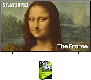 SAMSUNG QN65LS03BA 65 inch The Frame QLED 4K UHD Quantum HDR Smart TV 2022 Bundle with Premium 4 ... | Amazon (US)