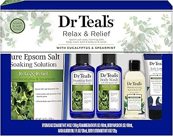 Dr Teal's Eucalyptus Bath Gift Set - Give the Gift of Relaxation - Contains Epsom Soak, Foaming B... | Amazon (US)
