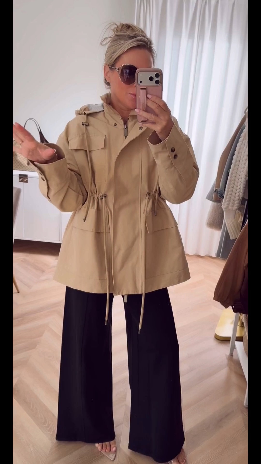Viral pants you need 🙌 took a medium (could’ve done small) and I’m 5’6 for reference. This cinched waist rain trench is so on trend… total Zara vibes but it’s Target 🤍 wearing a small, runs a little roomy in a good way.🤍

viral pants. Target jacket. rain trench coat.
spring outfit. Amazon fashion. OOTD ✨

#LTKgrwm #LTKSeasonal #LTKootd
