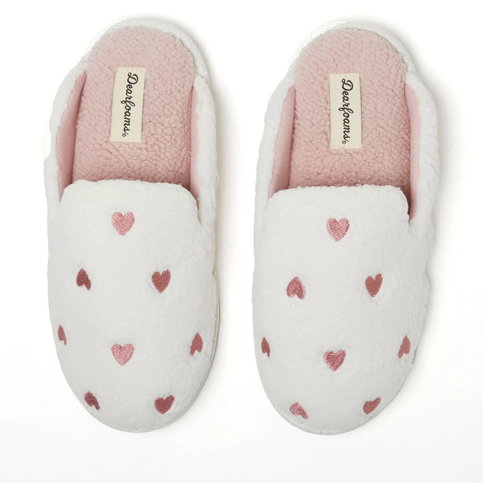 Dearfoams Women's Tab Scuff Slipper, Size: XL, Muslin | Kohl's