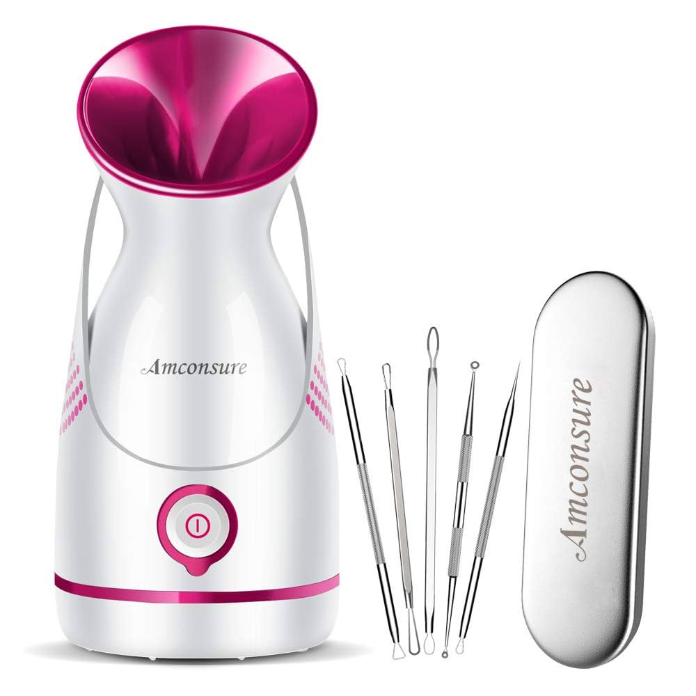 Amconsure Facial Steamer - Nano Ionic Face Steamer Warm Mist Steamer for Home Sauna SPA, Humidifi... | Amazon (US)