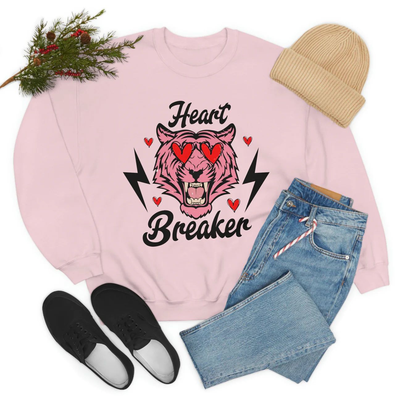 Heartbreaker Tiger Unisex Sweatshirt | Always Stylish Mama