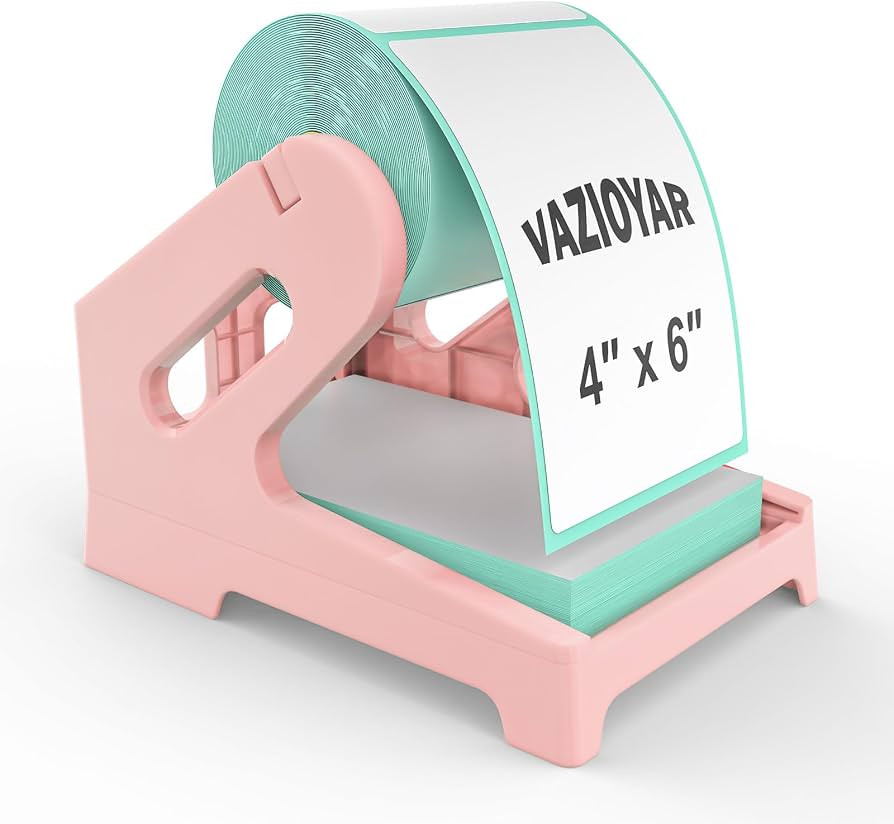 Thermal Label Holder for Rolls and Fan-Fold Labels, Sticker Roll Holder Work with Desktop Label P... | Amazon (US)