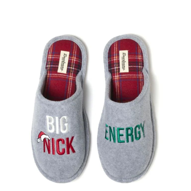 Dearfoams Cozy Comfort Men's Big Nick Scuff Slippers | Walmart (US)