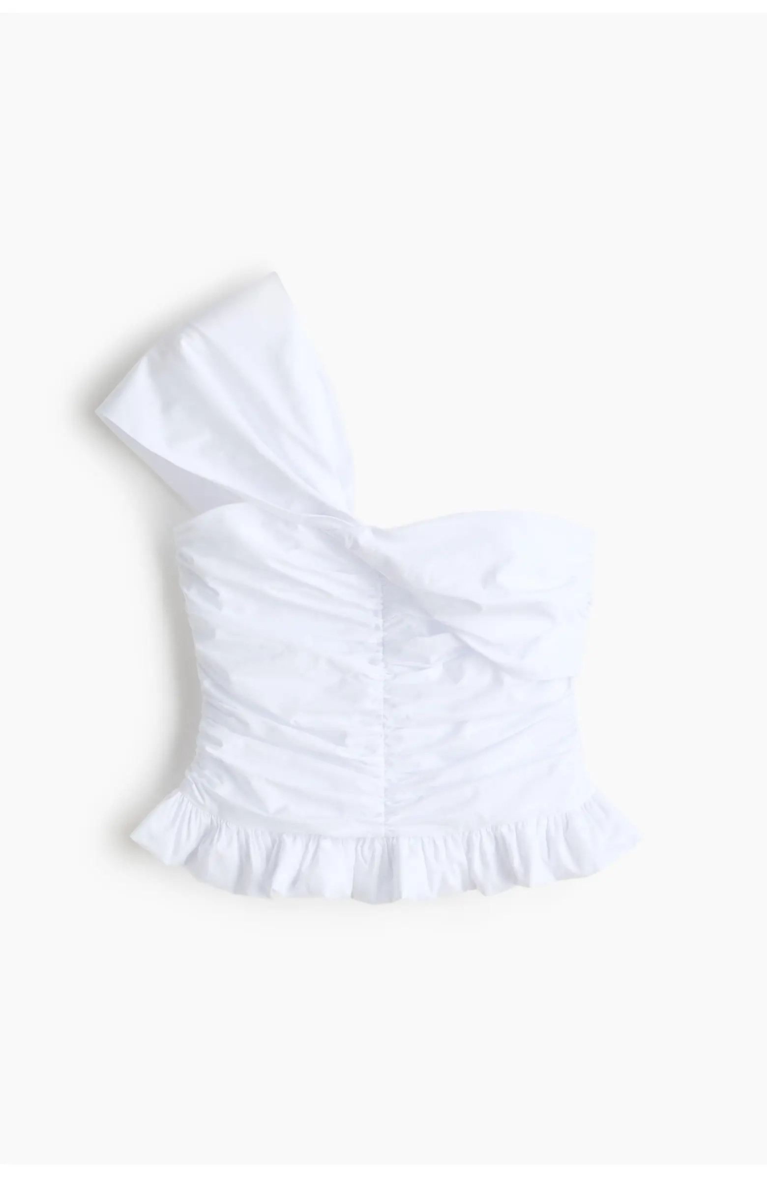 H&M Twist-detail One-shoulder Top | Nordstrom | Nordstrom