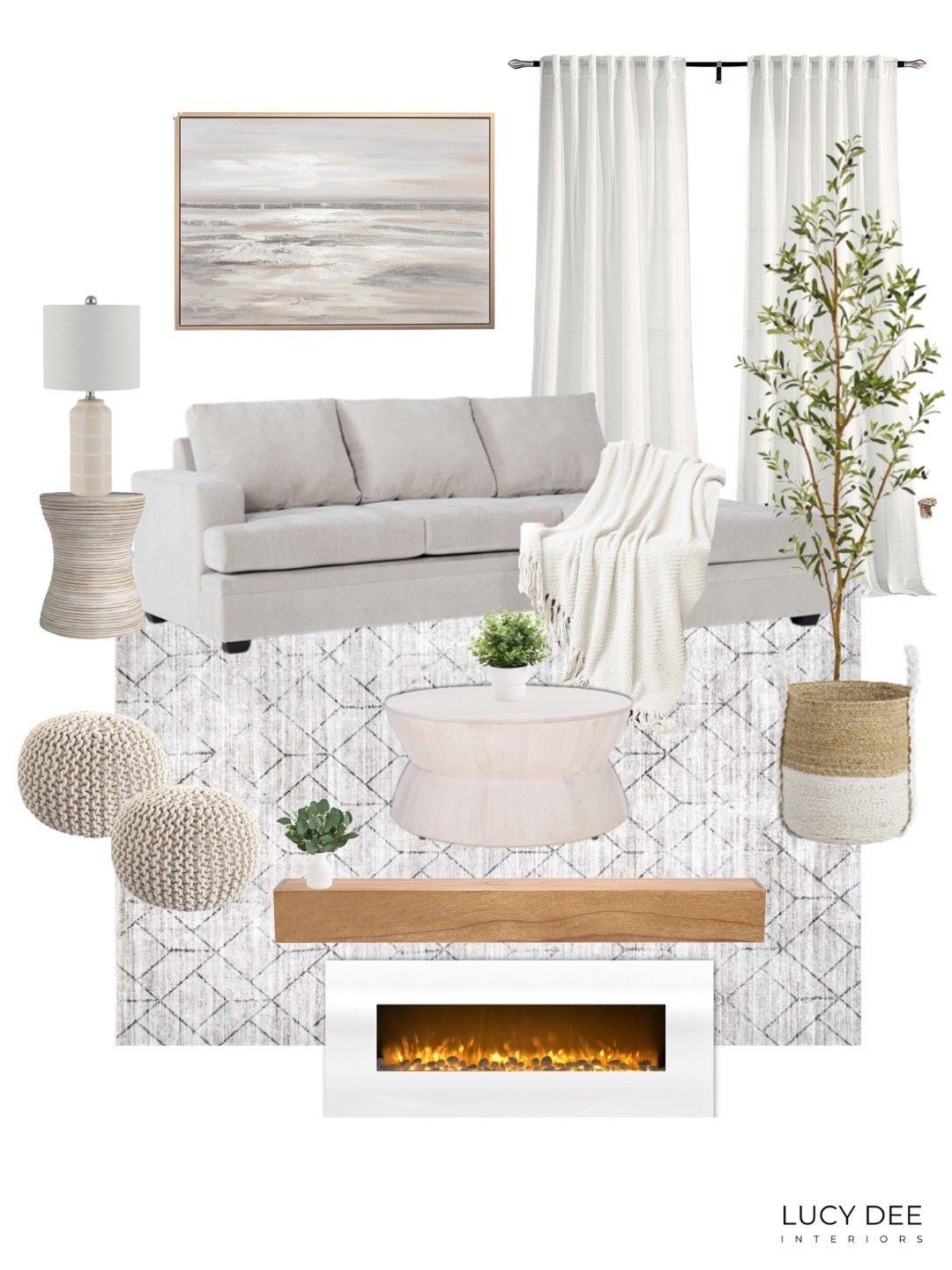This modern cozy neutral living room combines natural textures, soft neutrals, and simple elegance. A clean, cozy, and timeless look that makes your home feel calm and inviting all year round. Shop the look!

#LTKHome #LTKFindsUnder100 #LTKFindsUnder50