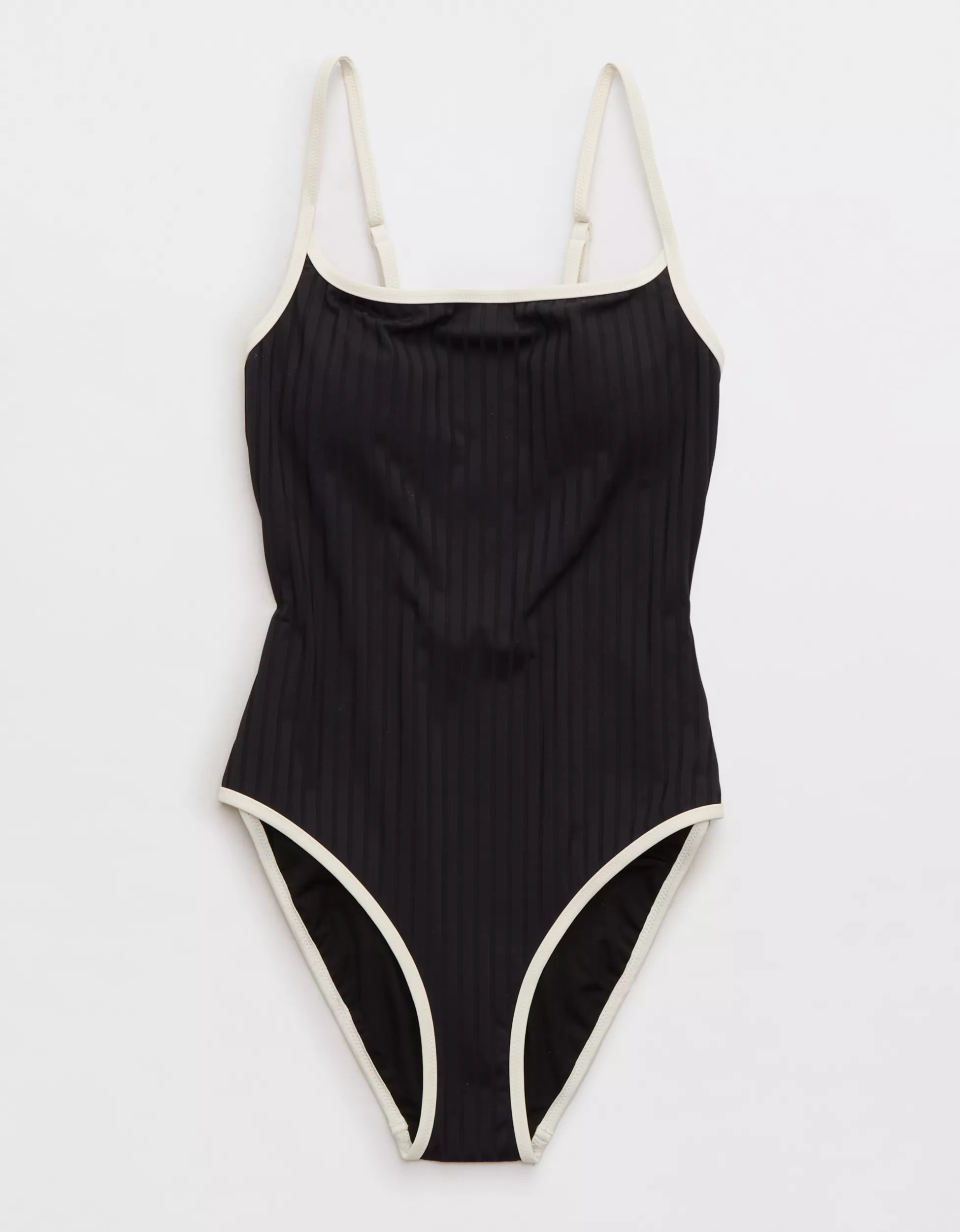 Aerie Wide Rib Scoop One Piece Swimsuit | Aerie