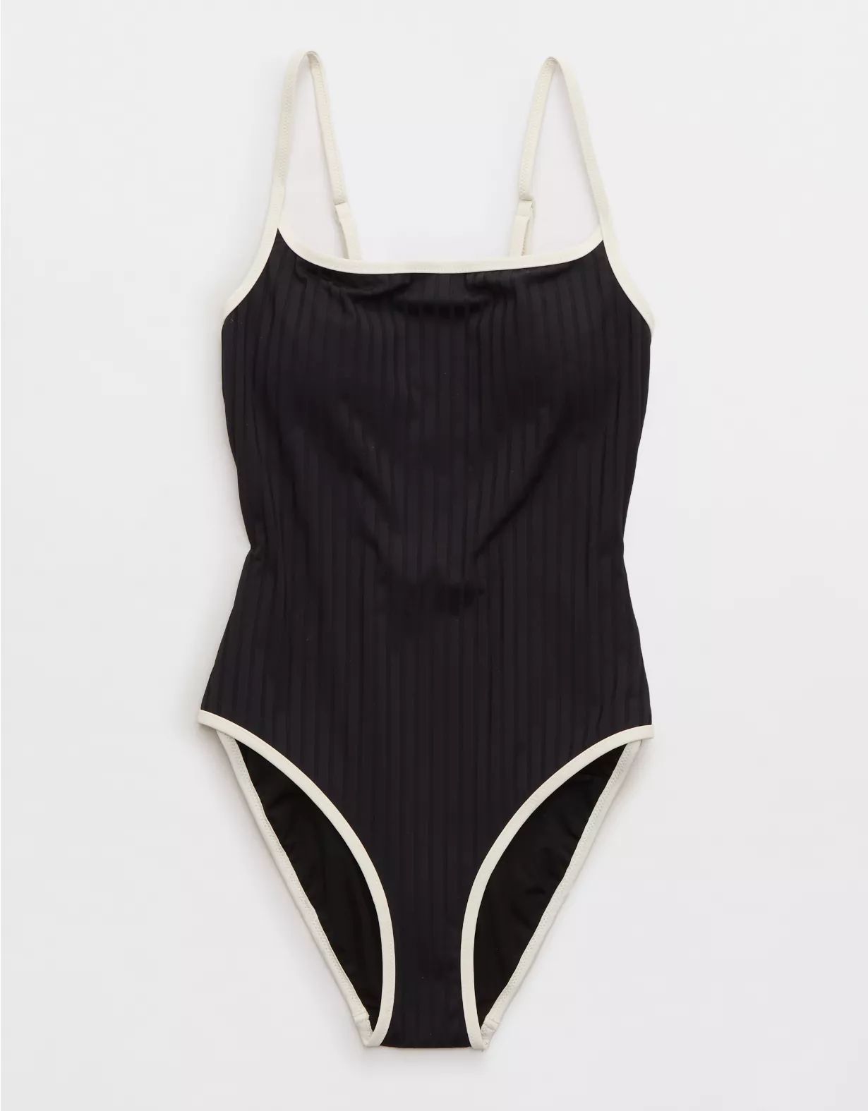 Aerie Wide Rib Scoop One Piece Swimsuit | Aerie