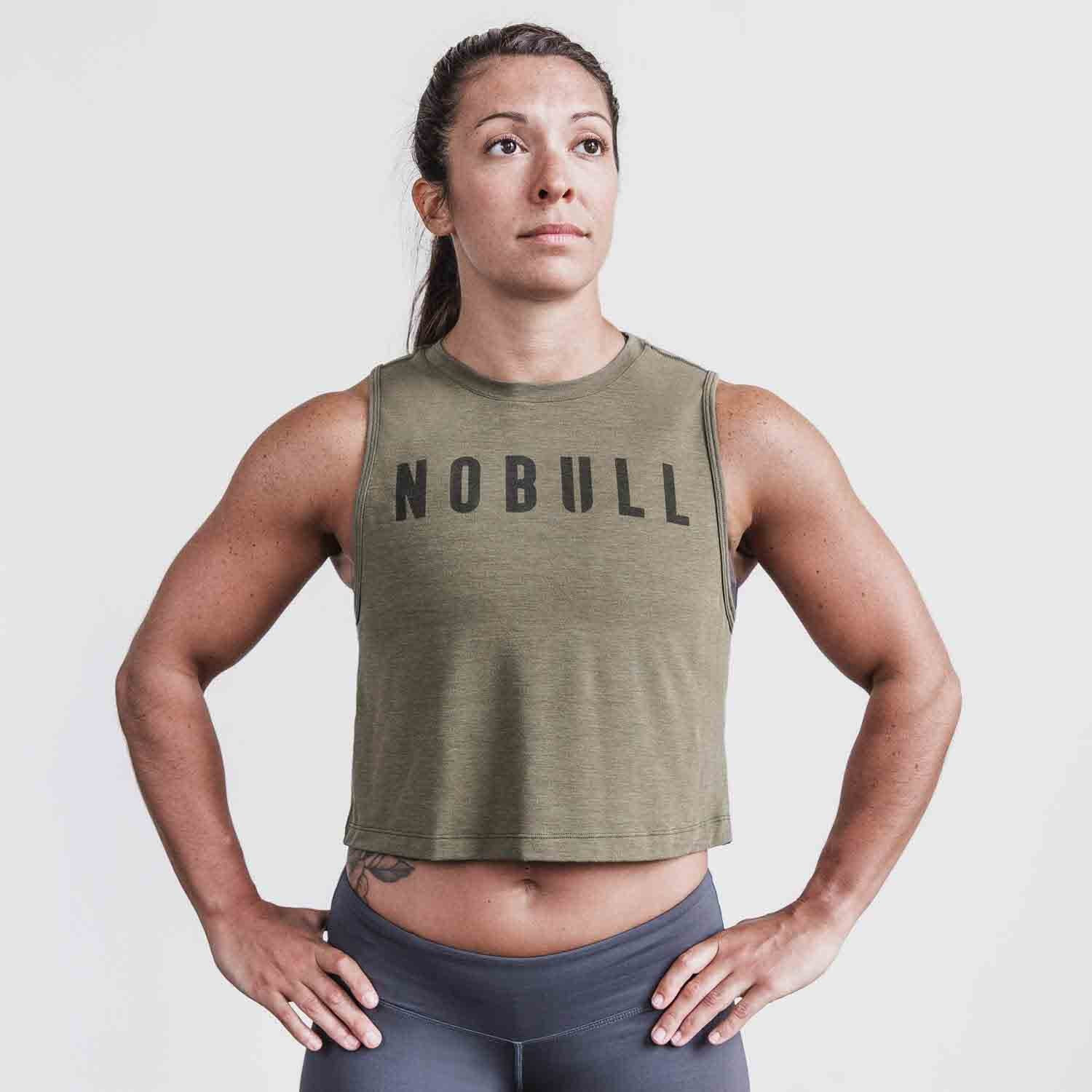 WOMEN'S NOBULL MUSCLE TANK | ARMY GREEN | NOBULL | NOBULL