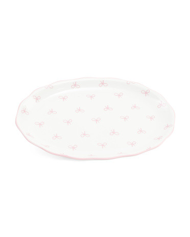 14in Simply Bow Platter | TJ Maxx