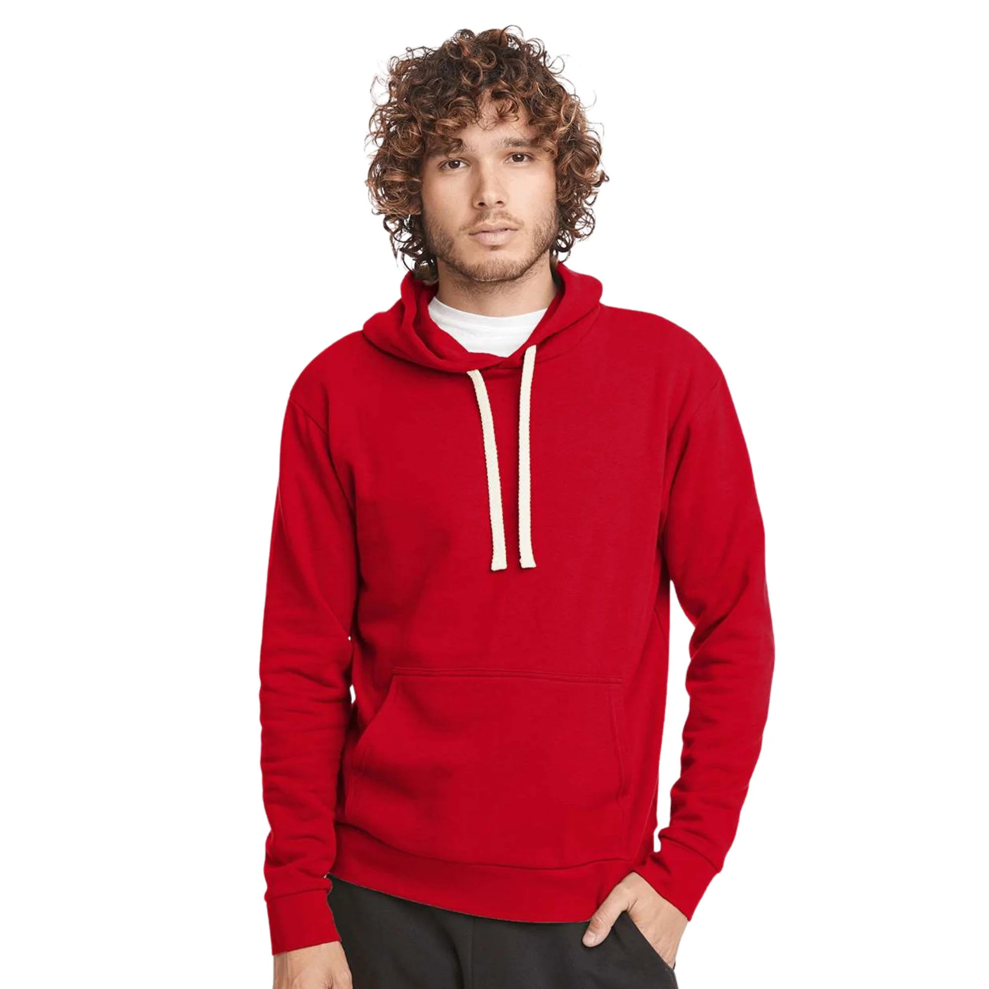 Next Level Men's Santa Barbara Hoodie Sweatshirt 80/20 Cotton/Polyester Fleece Pullover Comfy Swe... | Walmart (US)