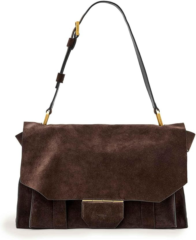 AllSaints Women's Ursa Suede Satchel | Amazon (US)