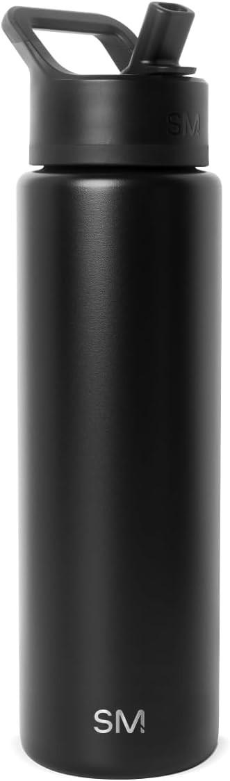 Simple Modern Insulated Water Bottle with Straw | 30oz | Black | Amazon (US)