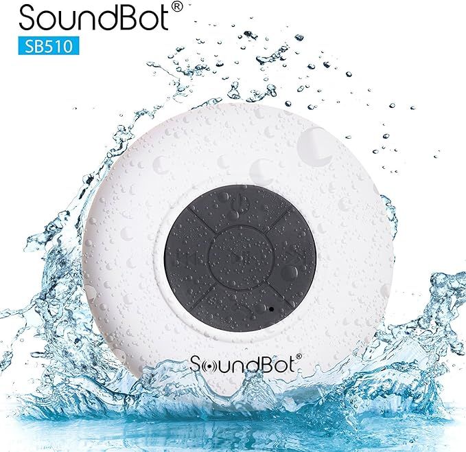 SoundBot SB510 HD Water Resistant Bluetooth 3.0 Shower Speaker, Handsfree Portable Speakerphone w... | Amazon (US)