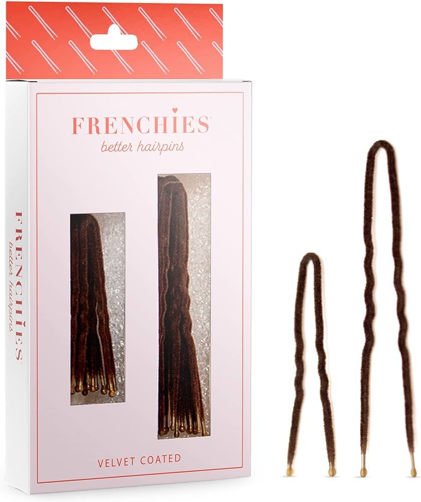 Frenchies Ultra Flocked Extra Soft French Twist Hair Pins for Women, Girls, Teens Buns, Wedding H... | Amazon (US)