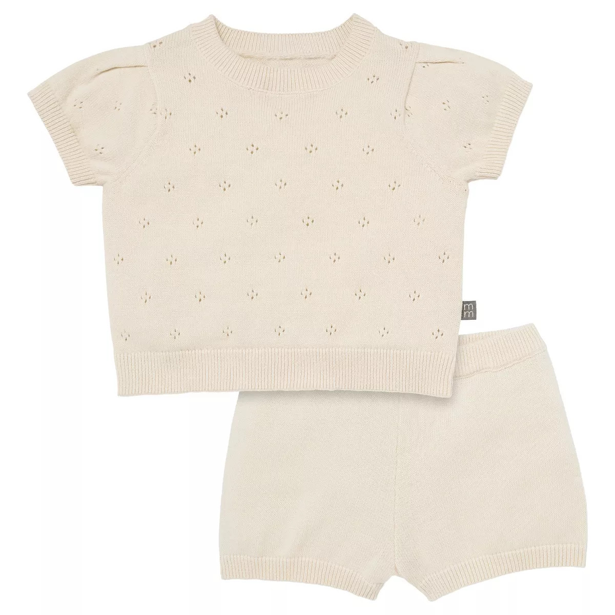 Modern Moments™ by Gerber Baby Girls' 2-Piece Sweater Knit Top and Shorts Set | Target