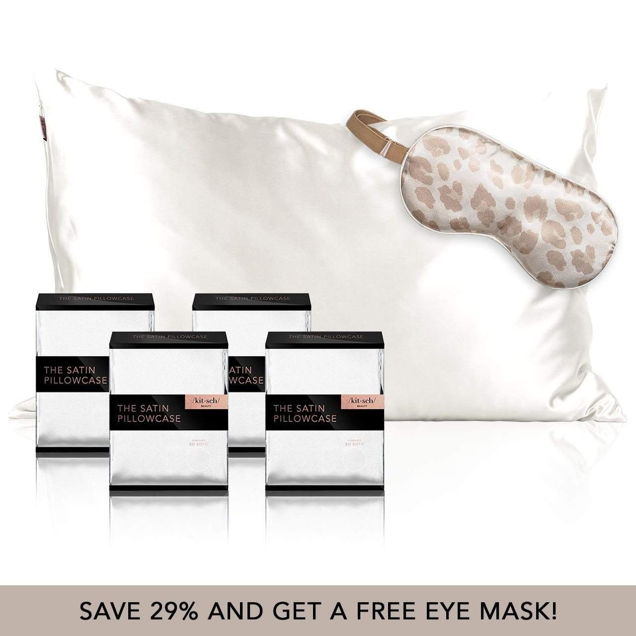 Ivory 4pk Pillowcase Bundle - Standard | KITSCH | Kitsch