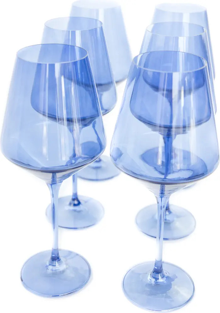 Estelle Colored Glass Set of 6 Stem Wineglasses | Nordstrom | Nordstrom