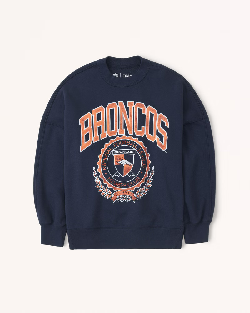 Denver Broncos Graphic Oversized Sunday Crew | Abercrombie & Fitch (US)