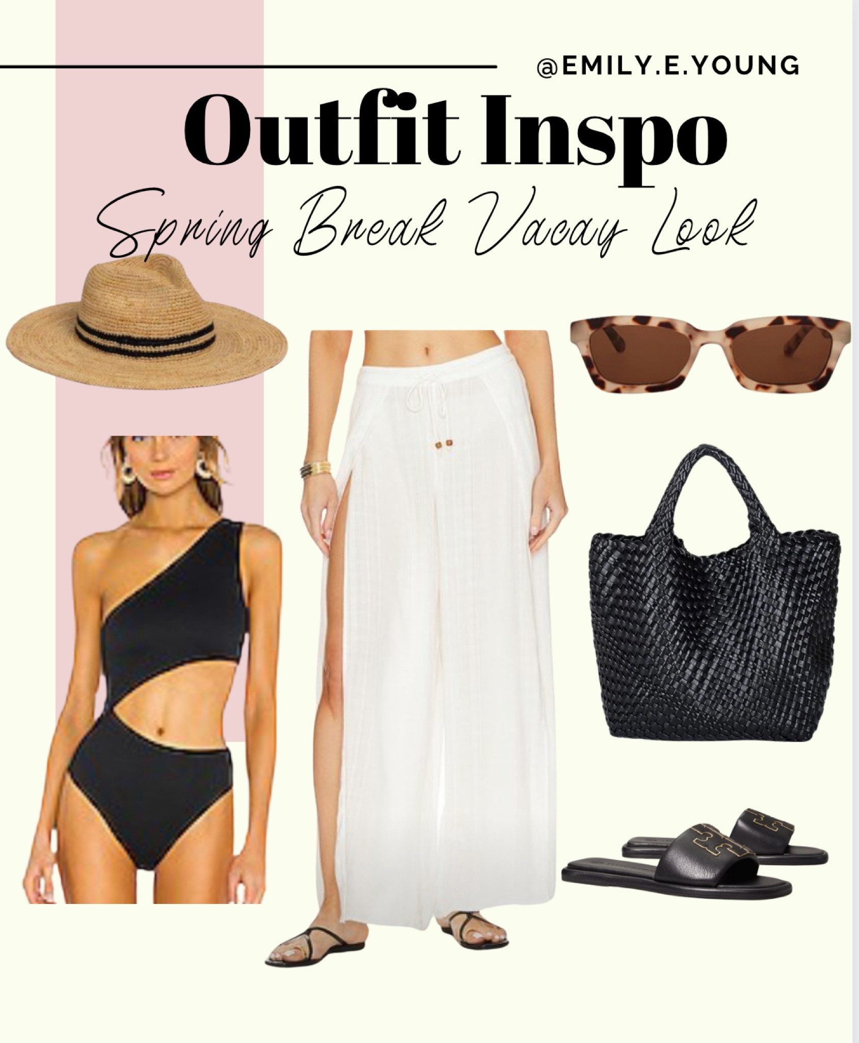 Spring break look, vacay look, swimsuit, sandals, resort look 

#LTKSeasonal #LTKover40 #LTKstyletip