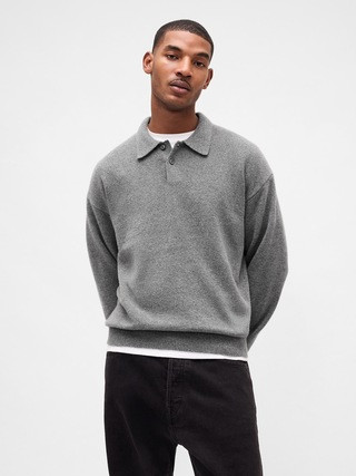 CashSoft Relaxed Polo Sweater | Gap (US)