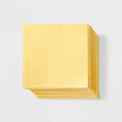 30ct Beverage Napkins Yellow - Spritz™ | Target