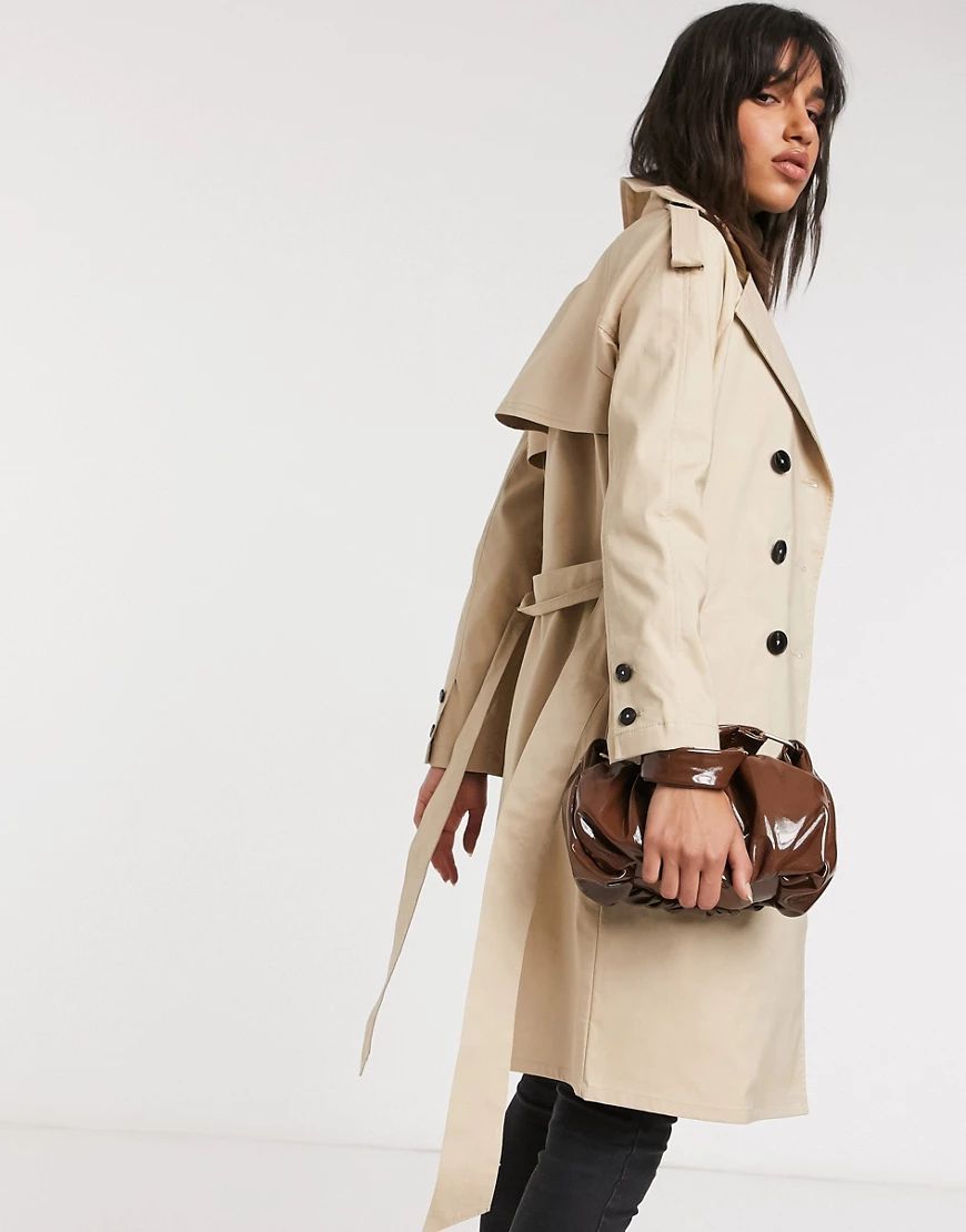 Fashion Union trench coat-Beige | ASOS (Global)