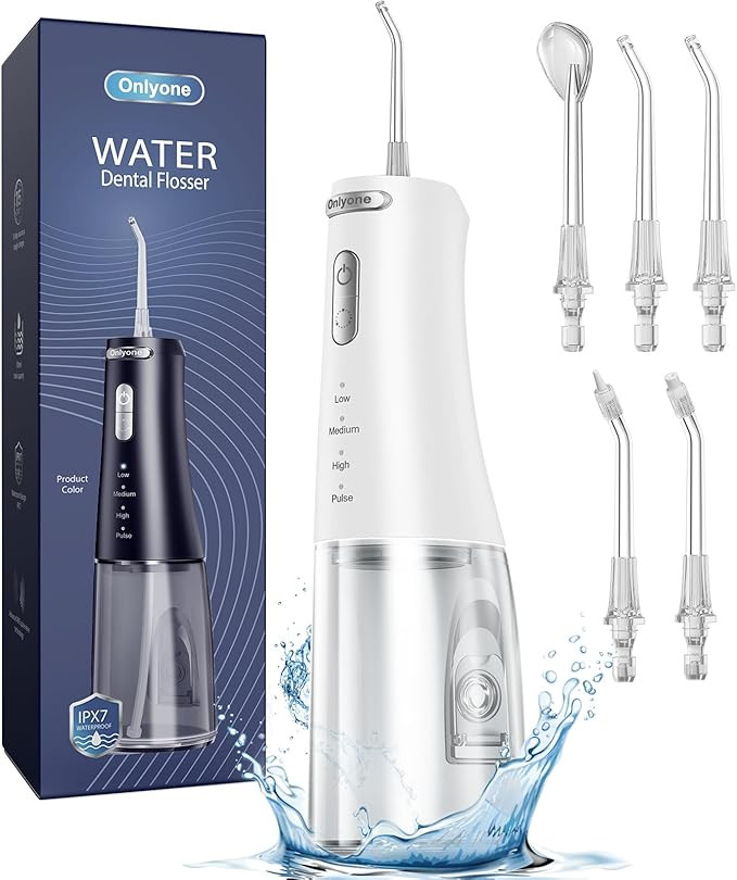 Onlyone Water Dental Flosser Pick for Teeth, 300ML Portable Oral Irrigator, Rechargeable Travel I... | Amazon (US)