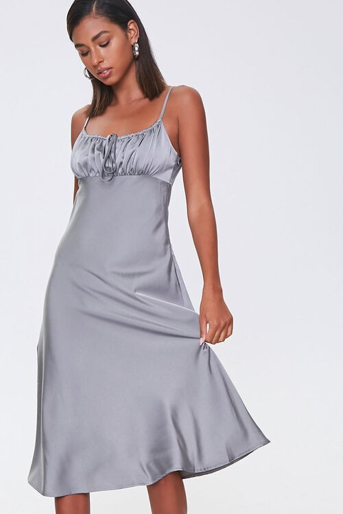 Ruched Satin Dress | Forever 21 (US)