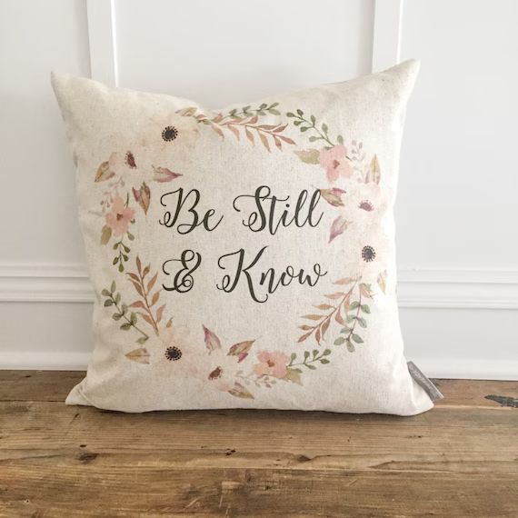 Be Still & Know Pillow Cover | Etsy (US)